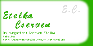 etelka cserven business card